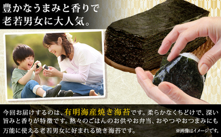 海苔 訳あり 有明海産 焼のり 計100枚 (2切10枚×10袋) 《30日以内に出荷予定(土日祝除く)》ご飯のお供 福岡県 