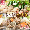 【ふるさと納税】厳選国産牛博多もつ鍋と博多水炊き《築上町》【博多の味本舗】21000円 [ABCY013]