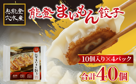 奥能登 穴水産 「能登まいもん餃子」 40個（10個入 × 4パック）| ギョーザ 小分け