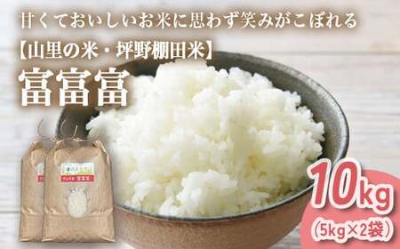 山の湧き水 寒暖差 山里 山里の米･坪野米 R8年産 富富富 10kg（5kg×2）　※北海道・沖縄・離島への配送不可 ※2026年9月～発送