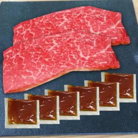 あか牛丼(4人前)セット(あか牛モモ200g×2、あか牛のたれ40g×6)(益城町)【配送不可地域：離島】【1754969】