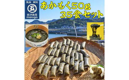 【 無調味 ・ 個包装 食べきりサイズ 】 あかもく 50g×35食 合計1.75kg 岡垣町 海藻 遠賀郡産