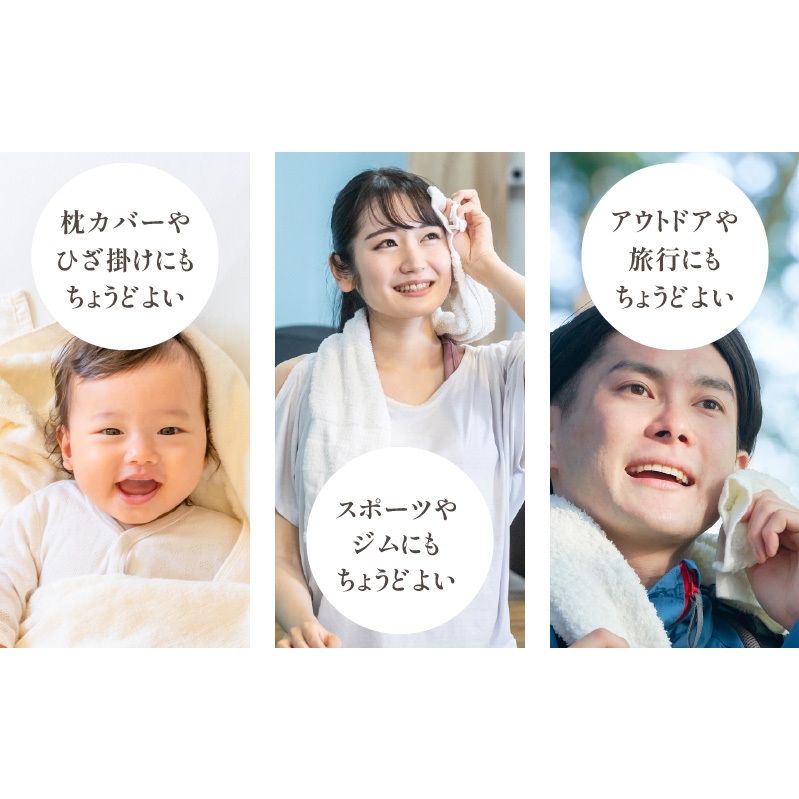 【スピード発送】ラージフェイスタオル 6枚セット（ホワイト／グレー） 【フェイスタオル 以上 バスタオル 未満 泉州タオル 吸水 普段使い シンプル 日用品 白 たおる】 G2034_イメージ4