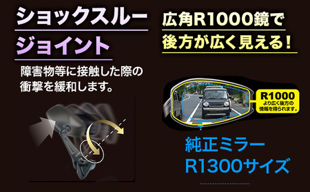 タナックス バイクミラー NC-005R・NC-005L カウリングミラーリブラ３左右セット タナックス株式会社《30日以内に出荷予定(土日祝除く)》千葉県 流山市 バイク ミラー セット バイク用