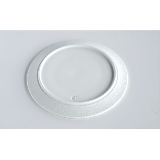 グレー角紋白泡雲銀フラットプレート 2枚セット 松尾陶器 A30-200_イメージ5