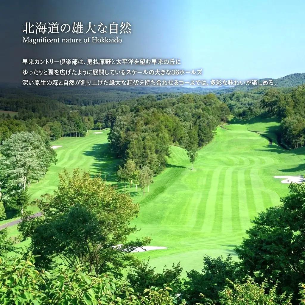 ゴルフ場1日貸切 早来カントリー倶楽部 36ホール 平日セルフプレー限定 2027年度 2028年度 ゴルフ場貸切 ゴルフプレー券 ゴルフ場利用券 北海道 安平町