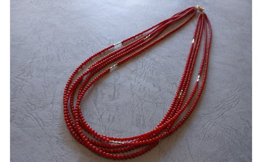 海の秘宝珊瑚：ネックレス03