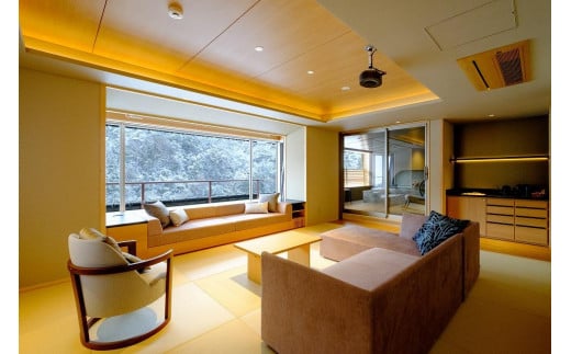 
            三朝温泉 三朝館 スイートルーム ペア宿泊券（1泊2食付き）【GW、お盆、年末年始等ご利用不可日有】｜温泉 観光 旅行 ホテル 旅館 クーポン チケット 予約 返礼品 支援 納税 宿泊券 旅行券 宿泊 トラベルクーポン トラベル 鳥取県 三朝町
          