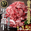 【ふるさと納税】＜内容量が選べる！＞鹿児島県産 北さつま高崎牛 切り落とし肉 (計約1kg or 約1.5kg) 黒毛和牛 A5ランク A5 雌牛 切落し 切り落し 牛肉 小分け お肉 真空パック 【太田家】