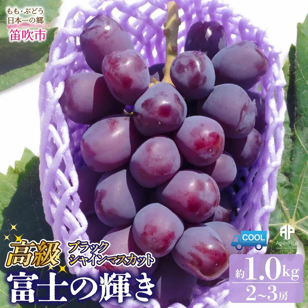 【2026年発送先行予約】笛吹市産　富士の輝き1.0kg(2～3房) 205-017-26y