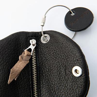 ふるさと納税 高森町 市田柿デザイン鹿革キーケース/ブラック |  | 02