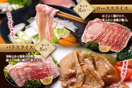 ＜2026年1月配送＞宮崎県産 豚バラエティーセット合計3kg【B691-2601】