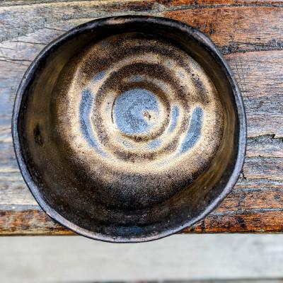 ふるさと納税 泉佐野市 陶芸家 番匠谷武作「焼き物」金釉ちぬの海茶碗　099H787 |  | 02