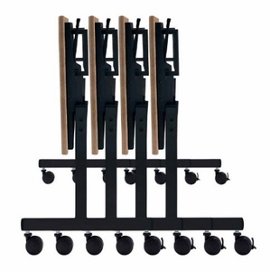 ミーティングテーブル 1200×600 KV1260-NN（1.ナチュラル） スタッキング デスク キャスター テーブル 愛西市 / タック株式会社[AEAH019-1]