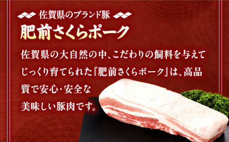 【6回定期便】肥前さくらポーク バラ肉 ブロック 総計4.5kg【一ノ瀬畜産】[NAC614]