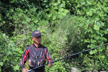 198-1【日本製・鮎竿】サンテック FM-X AYU SG 超硬コロガシ 90 