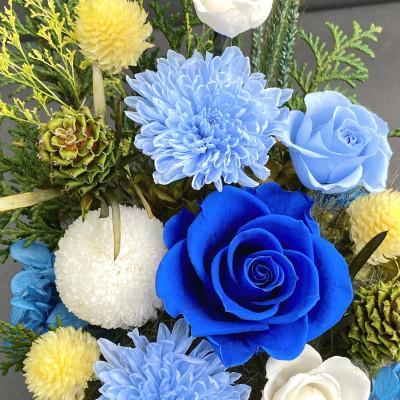 ふるさと納税 春日部市 プリザーブドフラワーアレンジ【青華(せいか)】春日部市 シュガーパイン |  | 01