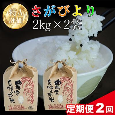 ふるさと納税 基山町 【毎月定期便】さがびより 4kg (2kg×2袋)全2回 | 