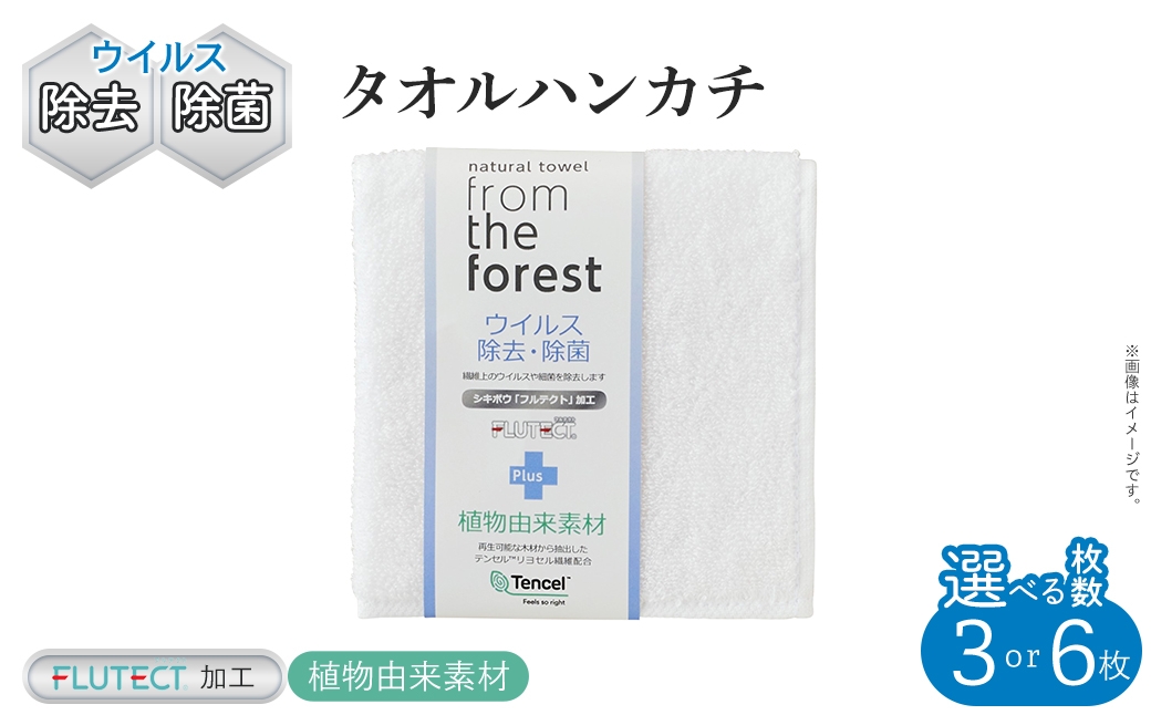 
            ＜枚数が選べる＞ウイルス除去・除菌加工タオルハンカチ(3枚/6枚) 【m94-19・m94-20】【マツイコーポレーション】
          