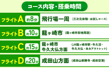 セスナ機遊覧飛行体験 ペア フライトB（約10分コース） 新中央航空株式会社《30日以内に出荷予定(土日祝除く)》茨城県 河内町 セスナ 飛行体験