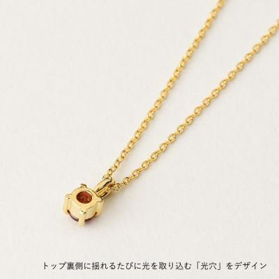 ふるさと納税 大津市 【8月誕生石 ペリドットネックレス】SILVER925 K18ゴールドプレーティング 長さ40cm |  | 02