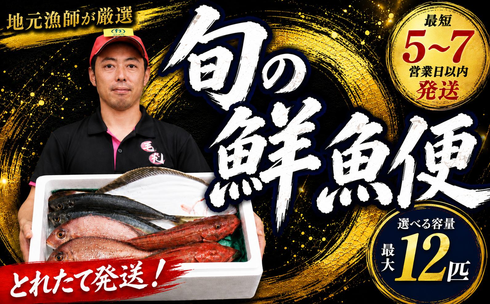 
                  鮮魚 旬 獲れたて セット 選べる容量 鮮魚便 海鮮 魚貝類 魚介類 牡蠣 イカ 刺身 岩手 大船渡 詰め合わせ 鮮魚ボックス さかな おさかな 魚 海の幸 福袋 FISH ごはん 夕飯 おかず おつまみ 晩酌 米 丼 三陸産 岩手県 大船渡市
                