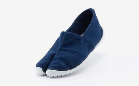 足袋型シューズ『たびりら』カラー：凪【23.0cm】【倉敷市産 国産 靴 くつ シューズ 足袋型コンフォートシューズ 足袋シューズ 足袋 軽い 綿100％ 岡山県 倉敷市 おすすめ 人気】