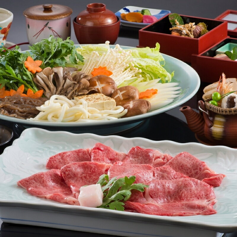 【ふるさと納税】【料亭旅館三田清（みたせ）】（3名様）特撰伊賀牛　すき焼きコースお食事券