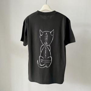 CAT T-SHIRT【Lサイズ／SMOKE BLACK】 [h125]