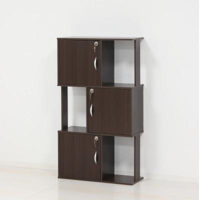 ふるさと納税 海南市 ラック鍵付き3段　ブラウン