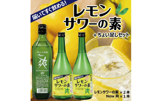 郷土の焼酎 さわやかレモンサワーの素　ちょい足しセット SA1363