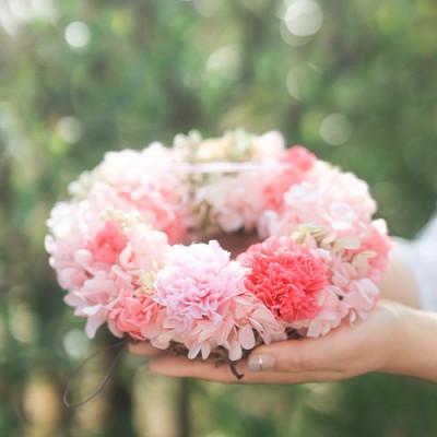 ふるさと納税 山梨市 母の日限定 皇室献上和菓子舗のありがとうどら焼き プリザーブドフラワーのリース ギフトセット |  | 01