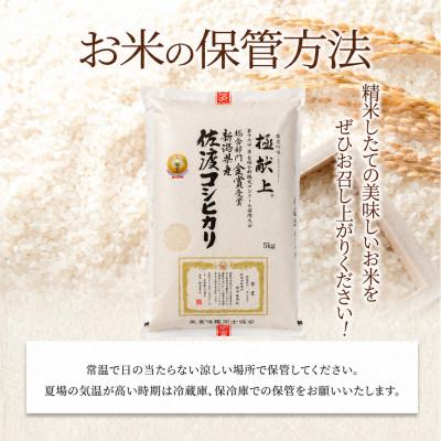 ふるさと納税 佐渡市 【発送月固定定期便】《無洗米》【8年産】10月〜発送 コンク-ル金賞　佐渡産コシヒカリ10kg全6回 |  | 01