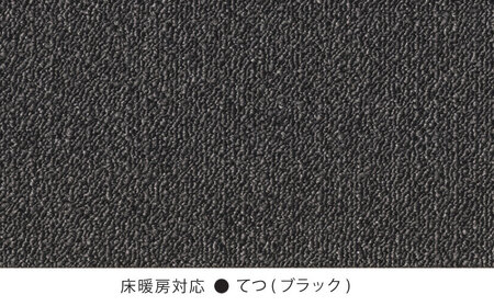 日本製 カーペット タイル 40×40cm てつ ブラック 10枚 AK3552 | カーペット ラグ