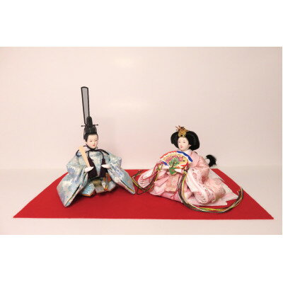 【ふるさと納税】【山田人形店】伝統工芸士　尾張屋 寿翁(すおう)作　かわいい花柄の金襴のおひなさま【1477631】