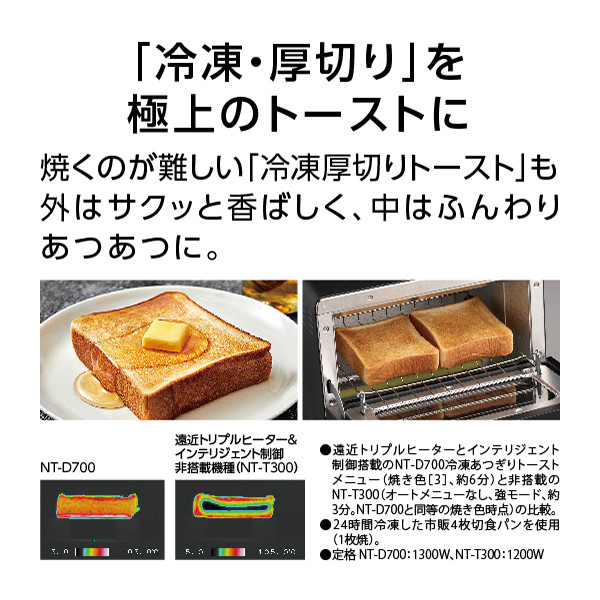 パナソニック オーブントースター NT-D700-W ホワイト