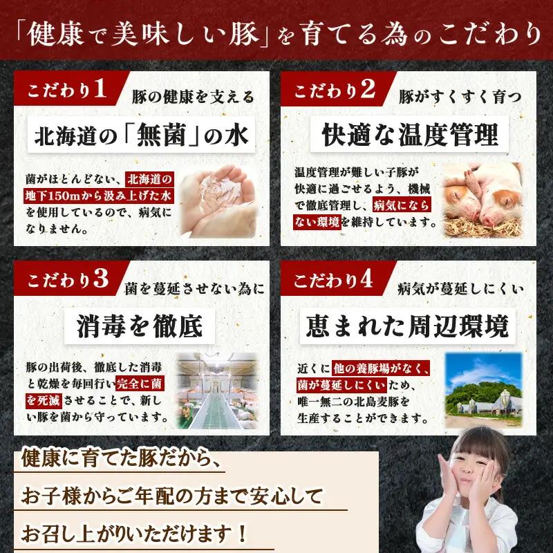 【12回定期便】【農場直送】北海道産 北島ワインポーク　ロース　ブロック　約5kg　計約60kg【余市のブランド豚肉】　ワインで育てた豚　余市産豚肉　北海道産豚肉　国産豚肉　小分け豚肉　安心安全豚肉 