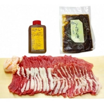 桜鍋用馬肉(上肉)+たれセット(4人前)【配送不可地域：離島】