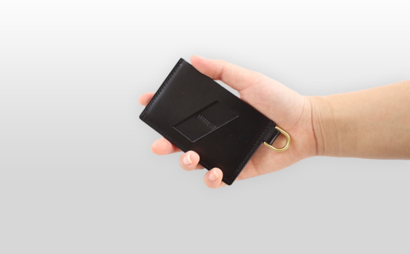 パスケース TAANNERR IC Card Holder ブラック ディープブルー グリーン レッドブラウン キャメル レザー ユニセックス 定期入れ カードケース カードホルダー 本革 日本製 キップ革 姫路レザー 職人手づくり ブランド小物 兵庫県 姫路市 Black