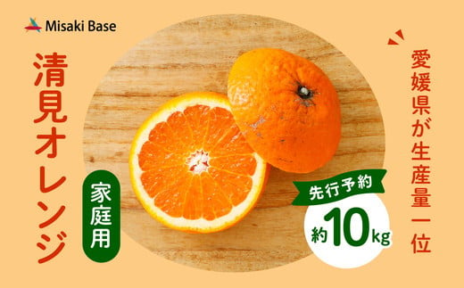 
【先行受付】【家庭用】清見オレンジ 10kg | みかん 柑橘 ミカン 蜜柑 mikan 果物 フルーツ 糖度 甘い きよみ タンゴール 温州 オレンジ ミックス 愛媛県 伊方町 Misaki Base ※2025年3月中旬～4月中旬頃に順次発送予定 ※離島への配送不可
