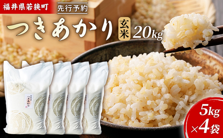米 令和8年産 つきあかり 一等 玄米 20kg 神谷農園 米