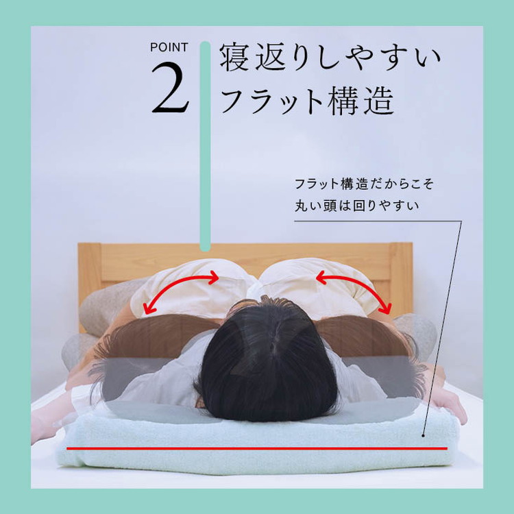 消臭整形外科枕エアーワイドDP（消臭枕カバー付き） 幅60cm×奥行30cm×高さ4cm～9cm