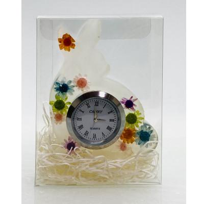 ふるさと納税 田原本町 花うさぎ時計 |  | 02