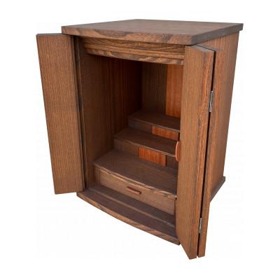 ふるさと納税 岸和田市 総桐無垢オイル仕上げ仏壇【ウォルナット色】幅380×高545　小さな上置き現代家具調ぶつだん厨子 |  | 03