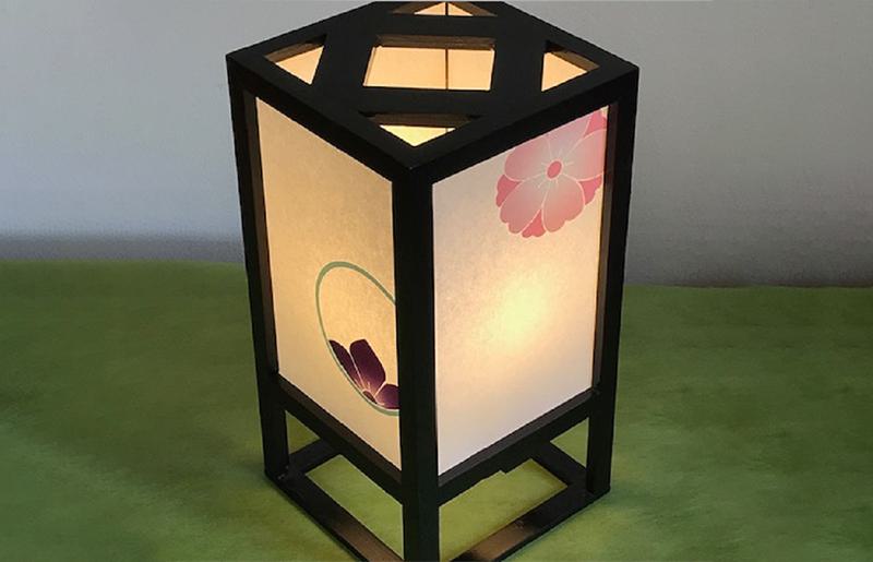 着物生地で作ったおしゃれな行灯（あんどん） のぞき紋【朱印 御朱印帳 ご朱印帳 おしゃれ 神社 大阪 泉佐野 大阪府 泉佐野市】