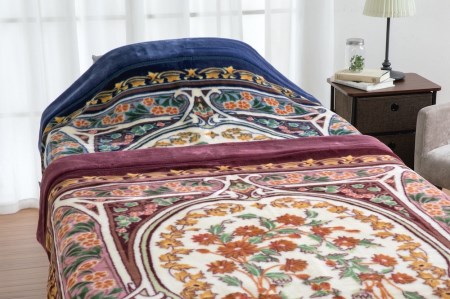 [ロマンス] ミュシャ マイヤー毛布 ブルー シングル 6610070 [2847]