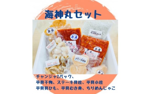 海神丸 セット 8種 平貝 ( チャンジャ × 2 ・ ステーキ 貝柱 ・干物 ・ 小柱 ・ 貝ひも ・ むき身 ) ・ ちりめん じゃこ 海鮮 魚介 貝 冷凍 愛知県 南知多町 人気 おすすめ  ご飯 ごはん おかず 愛知県 南知多町 人気 おすすめ 珍味 おつまみ 夕食 晩ごはん 料理 簡単料理 お米に合う コメ に合う