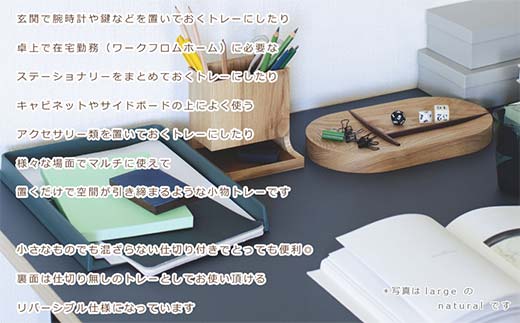 木製マルチトレー Split tray（スプリットトレー） large natural／SASAKI HOKKAIDO WOOD F6S-375