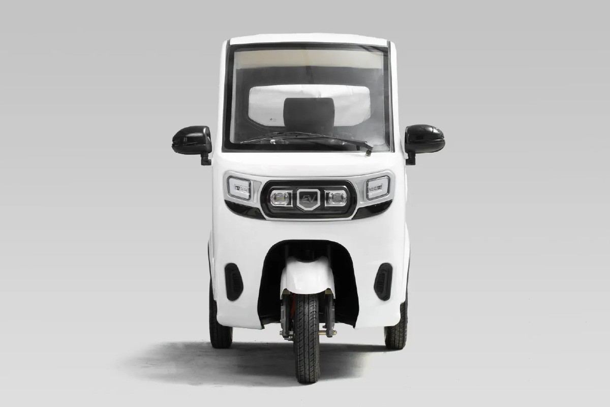 電動トゥクトゥク《VIVEL》Li SMOOTH 1500 3人乗り ライトグレー 航続120km｜ビベルトライク EV TRIKE 電気トライク EVトゥクトゥク 電動乗り物 電動自動車 電気バイク