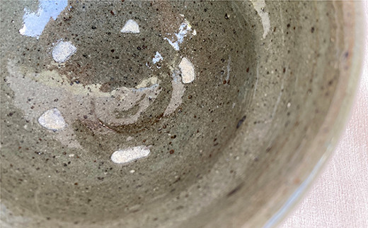 絵唐津水辺文茶盌